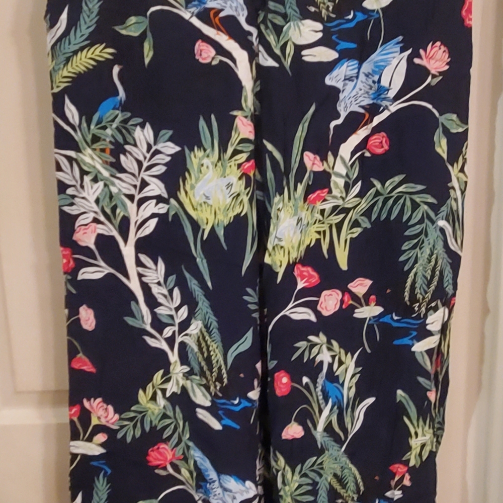 Floral Wide Leg Pants